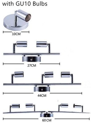 YHome 20W 4 Kafa Parçası Spot Işığı, GU10 Direnebilir Strip Backwall Spot Işığı Giyim Mağazası, Mutfak (Yurt Dışından)