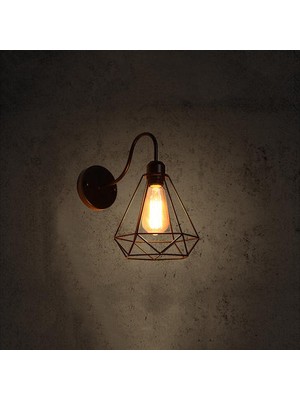 YHome LED Duvar Işığı Retro Retro Çatı Katı Endüstriyel Duvar Lambası Siyah E27 Vintage Aplikler Duvar Lambası Endüstriyel Aydınlatma Fikstürü Kapalı (Yurt Dışından)