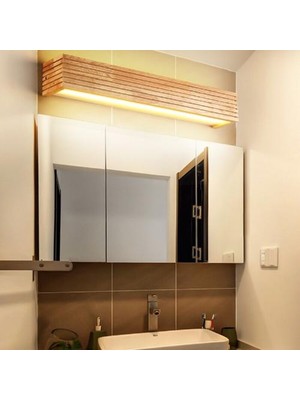 YHome 8W Merdiven Koridoru Yatak Ahşap Duvar Lambası Yatak Odası Başucu Lambası LED Banyo Ayna Ön Lamba Ahşap Lamba (Sıcak Işık) (Yurt Dışından)