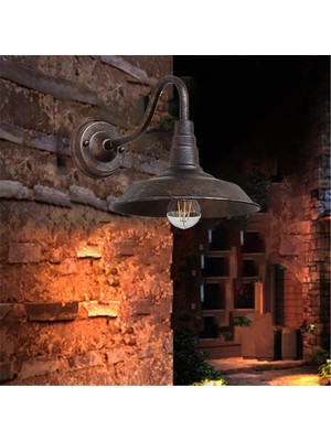 YHome American Vintage Industrial Pot Lid Wall Sconce (Yurt Dışından)