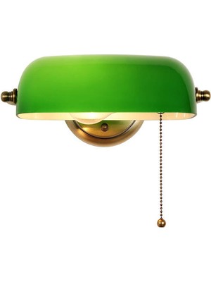 YHome Vintage Yeşil Çalışma Duvarı Sconce, E27 Yatak Odası, Çalışma, Yemek Odası Için Yatak Başucu Lambası (Yurt Dışından)