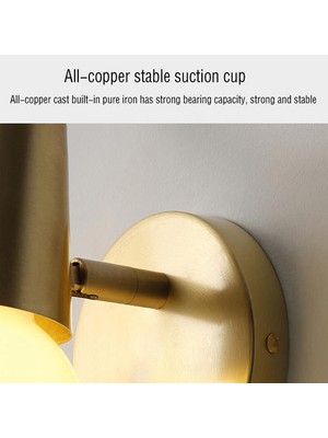 YHome Altın Demir Ayarlanabilir Açılı Antler Duvar Sconce (Yurt Dışından)