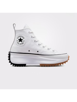 Solfej Mix  Run Star Hike Canvas Platform Kadın Beyaz Sneaker Ayakkabı 166799C