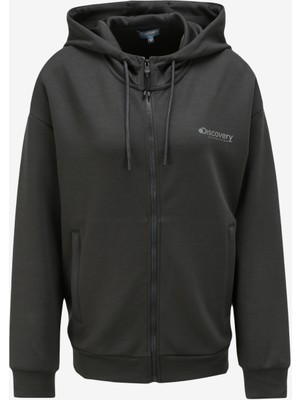 Discovery Expedition Antrasit Kadın Kapüşonlu Sweatmont D3WL-SWT26