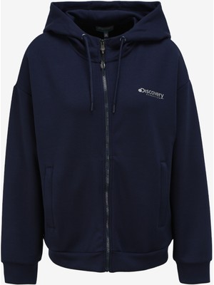 Discovery Expedition Lacivert Kadın Kapüşonlu Sweatmont D3WL-SWT26