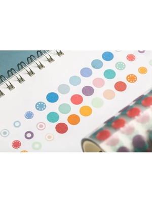 Dot Nokta Sticker Scrapbook, Scrapbooking Journal (200 Adet Nokta )