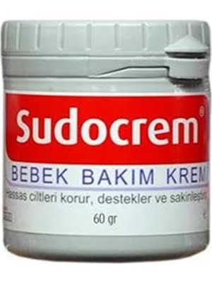 Sudocrem Bebek Bakım Kremi - Hassas Ciltler için Koruyucu ve Yatıştırıcı Etki, 60 gr, Paraben İçermeyen Bitkisel Formül