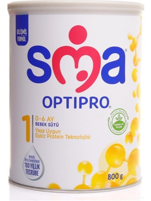 Sma OptiPro 800 gr Bebek Sütü 0-6 Ay İçin Amerika Menşeli Sütlü İçerik