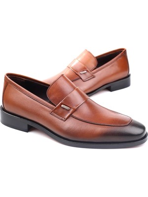 Oskar 2165 Erkek Klasik Kösele Taban Günlük Deri Ayakkabı