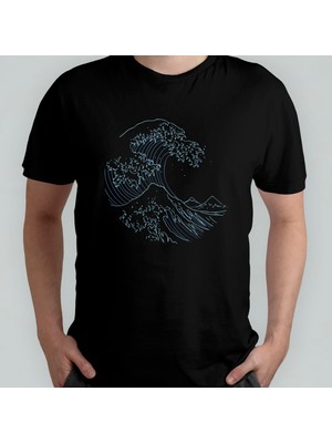 Pixxa Japonya - Japon Kültürü - Japonca %100 Pamuklu Bisiklet Yaka T-Shirt Model - 7