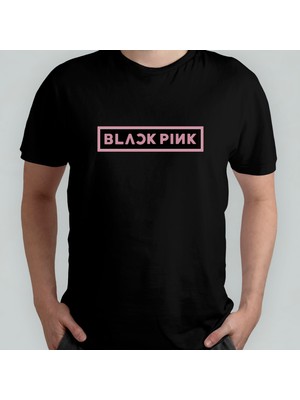 Pixxa Blackpink %100 Pamuklu Bisiklet Yaka T-Shirt Model - 1