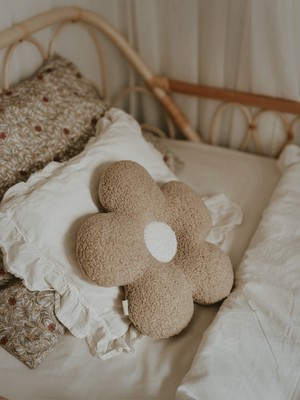 Bohemoon Teddy Daisy Yastık 34X35 cm Bej