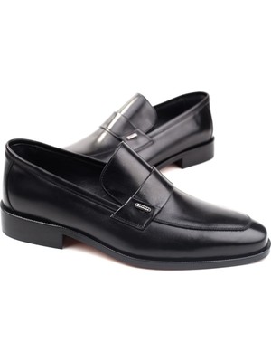 Oskar 2165 Erkek Klasik Kösele Taban Günlük Deri Ayakkabı