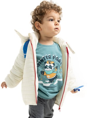 HelloBaby HelloBaby Basic Kapüşonlu Fermuarlı Mont Unisex