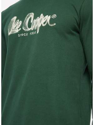 Lee Cooper O Yaka Zümrüt Yeşili Erkek T-Shirt 241 Lcm 242002 Zayne Zumrut Yesılı