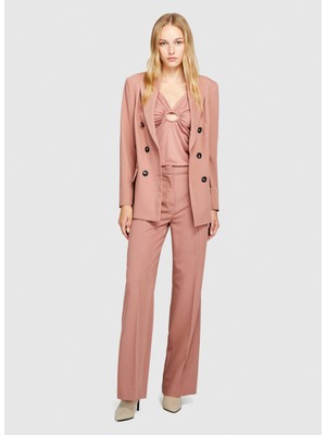 Sisley Normal Bel Normal Açık Kahve Kadın Pantolon 4KVXLF02I