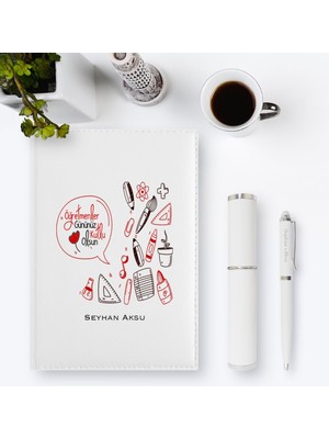 BK Kişiye Özel Öğretmenler Gününüz Kutlu Olsun 2023 Deri Ajanda & Kalem Hediye Seti - 2