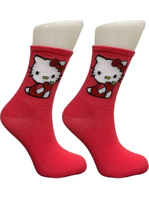 Al Bi 90Lık Hello Kitty Karakter Desenli Kolej Çorap 37-43