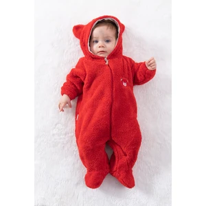 Welsoft Peluş Unisex Fermuarlı Kışlık Bebek Uyku Tulumu Bebek Tulumu Çocuk Tulumu Çocuk Kostümü Tlmayk