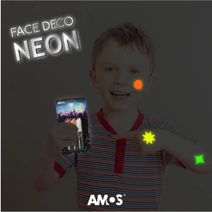 Armos Neon Gece Parlayan Yüz Boyası - 3lü Set
