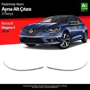 Renault Megane 4 Krom Ayna Alt Çıtası 2 Parça 2016 ve Üzeri