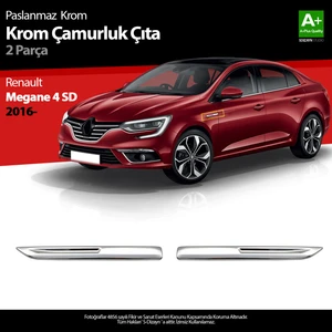 Renault Megane 4 Krom Çamurluk Sinyal Çıtası 2 Parça 2016-2020