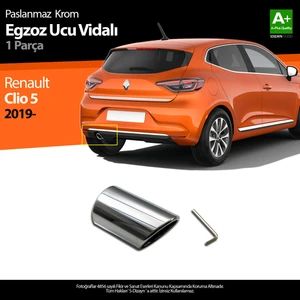Renault Clio 5 Krom Egzoz Ucu Vidalı 2019 Üzeri