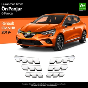 Renault Clio 5 Krom Ön Alt Panjur 6 Parça 2019 ve Üzeri