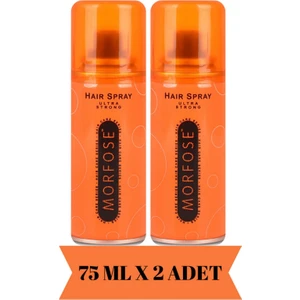 Morfose Saç Spreyi Turuncu Ultra Strong 75 ml Seyahat Boy 2 Adet