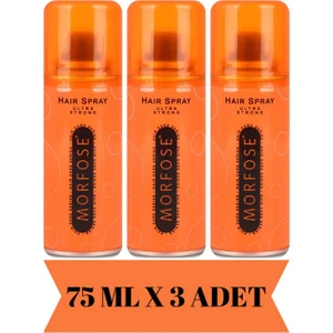 Saç Spreyi Turuncu Ultra Strong 75 ml Seyahat Boy 3 Adet