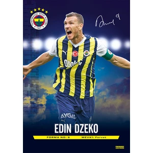Odyak Kart Odyak Statıkıum 2023-2024 Edın Dzeko Poster 56X80 cm Statik Kağıt Yapışkansız Lisanslı Orjinal