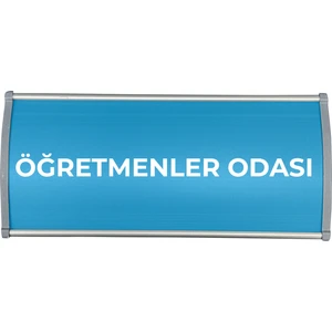 Bombeli Alüminyum Kapı İsimliği (10X22)