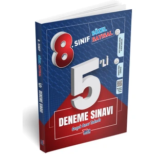 Açı Yayınları 8. Sınıf LGS MEB Uyumlu Sayısal ve Sözel Deneme Sınavı 5'li Set Video Çözümlü
