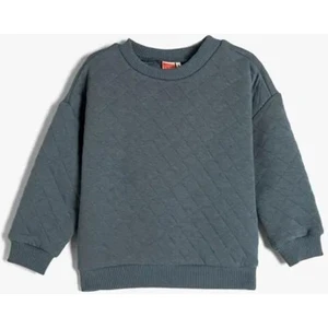 4Wmb10172Tk 715 Lacivert Erkek Bebek Pamuk Jersey Sweatshirt