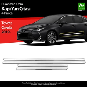 Toyota Corolla Krom Kapı Yan Çıtası 4 Prç. 2019 Üzeri