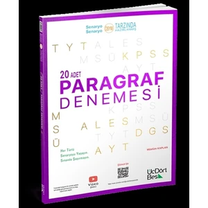 ÜçDörtBeş Yayınları TYT AYT Paragraf 20’li Deneme Sınavı