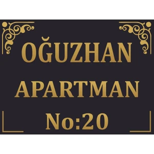 Klas Reklam Apartman Duvar Tabelası