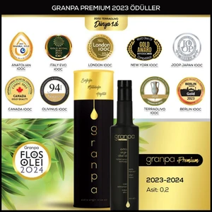 Premium Erken Hasat Soğuk Sıkım Sızma Zeytinyağı 500 ml + Kutu