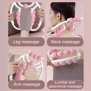 Yeşil - 9 Tur Dairesel Bacak KELEPÇELERI-360 Derece 20 Tekerlekler Kas Silindiri Masaj Kas Silindiri Boyun Kol Bacak Kas Rahatlama Masajı Spor Yoga (Yurt Dışından)