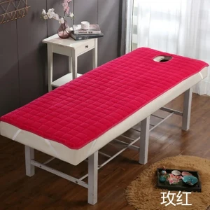 Kırmızı W Delikli Kare 190CM80CM Delikli Masaj Masası Yatağı, Güzellik Salonu Pedi, Kaymaz Yastık (Yurt Dışından)