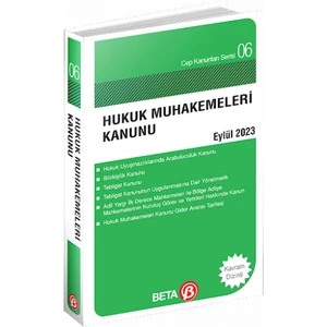 Hukuk Muhakemeleri Kanunu Eylül 2023 (Cep Boy)
