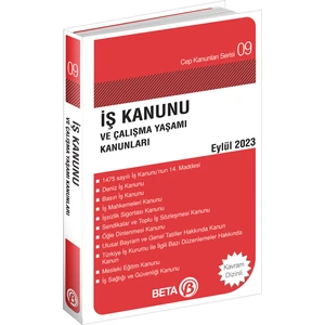 İş Kanunu Ve Çalışma Yaşamı Kanunları Eylül 2023 (Cep Boy)