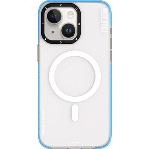 iPhone 15 Kılıf Magsafe Şarj Özellikli Youngkit Jiansha Serisi Kapak Mavi