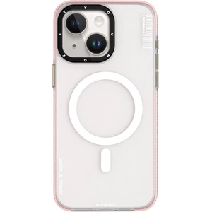 iPhone 15 Kılıf Magsafe Şarj Özellikli Youngkit Jiansha Serisi Kapak Pembe