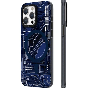 iPhone 15 Pro Max Kılıf Magsafe Şarj Özellikli Youngkit Technology Serisi Kapak Lacivert