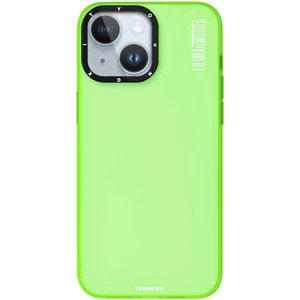 iPhone 15 Kılıf Buzlu Mat Tasarım Youngkit Hidden Sand Serisi Kapak Yeşil