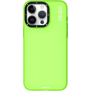 iPhone 15 Pro Max Kılıf Buzlu Mat Tasarım Youngkit Hidden Sand Serisi Kapak Yeşil