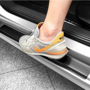 Fiat Linea Karbon Kapı Eşiği Sticker (4 Adet)