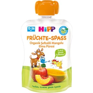Organik Şeftalili Mangolu Elma Püresi 90 gr