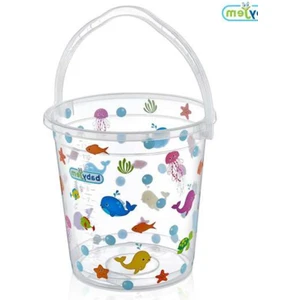 Desenli Bebek Banyo Kovası Beyaz